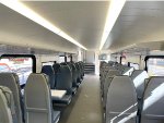 Interior of Caltrain KISS MU Car